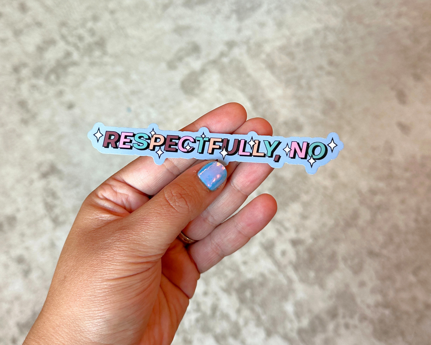 Respectfully No Sticker