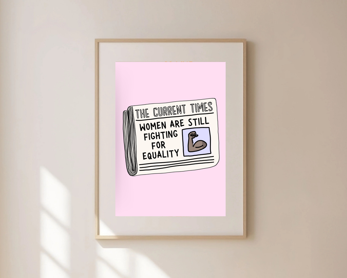 Women's Equality Newspaper Print