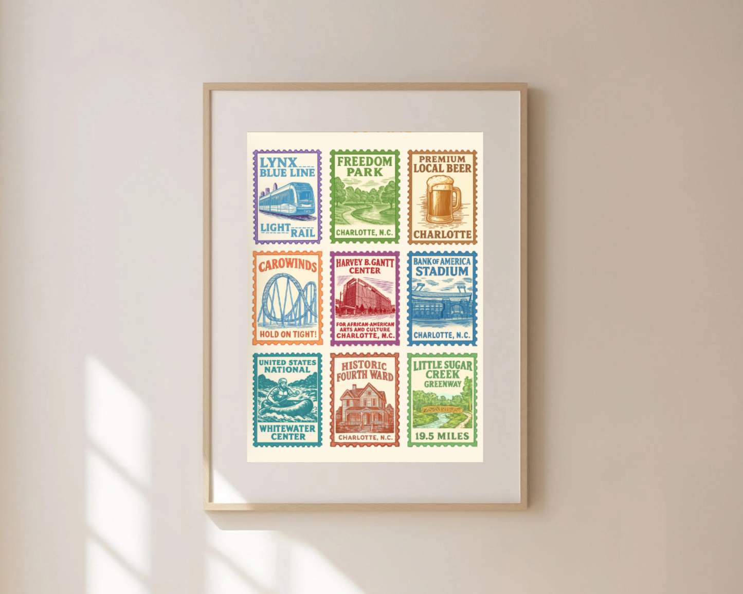 Charlotte Stamps Print