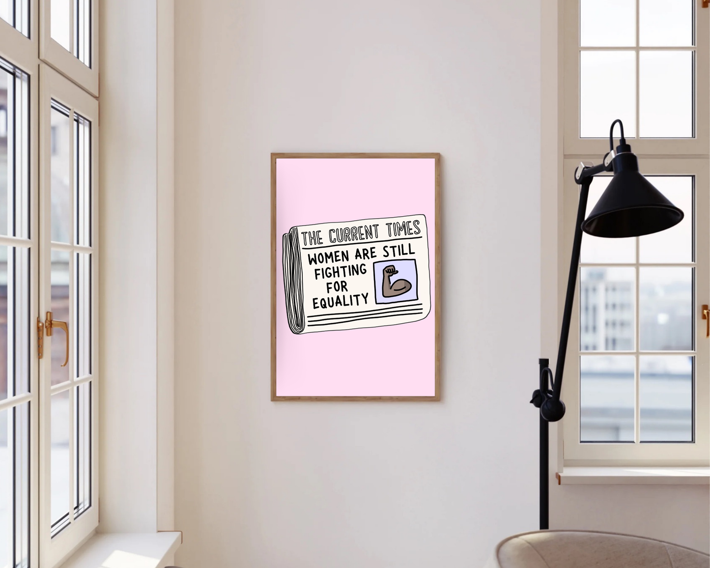 Women's Equality Newspaper Print