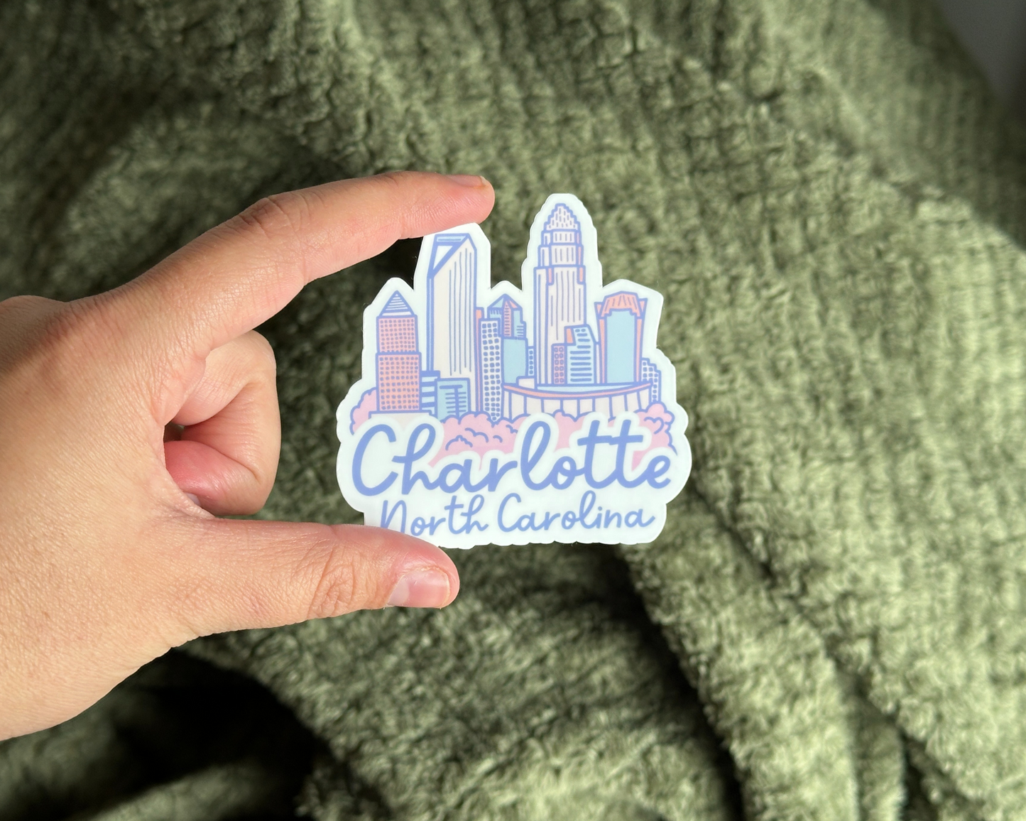 Charlotte Skyline Sticker