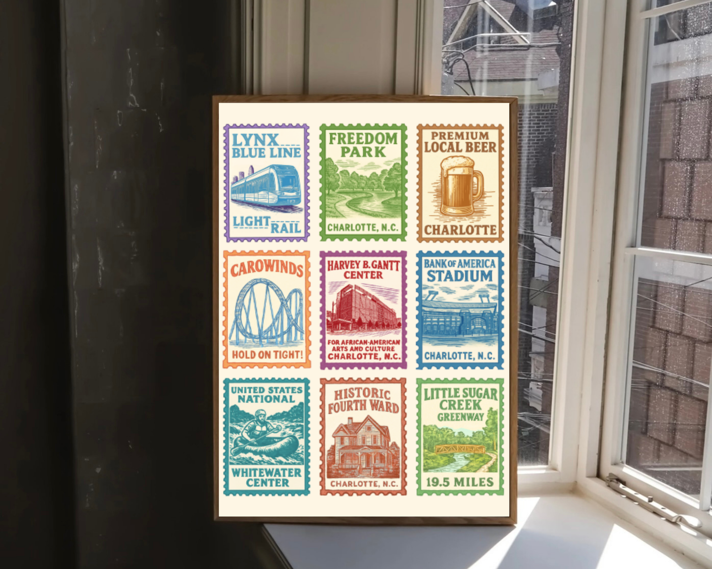 Charlotte Stamps Print