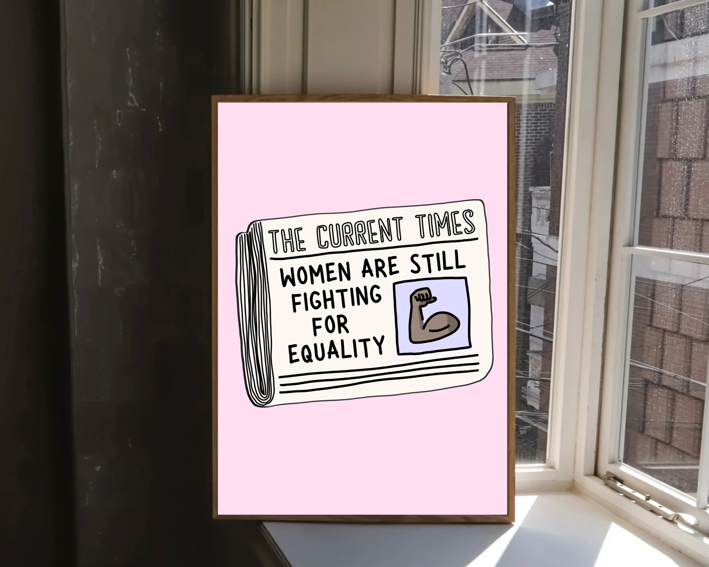 Women's Equality Newspaper Print