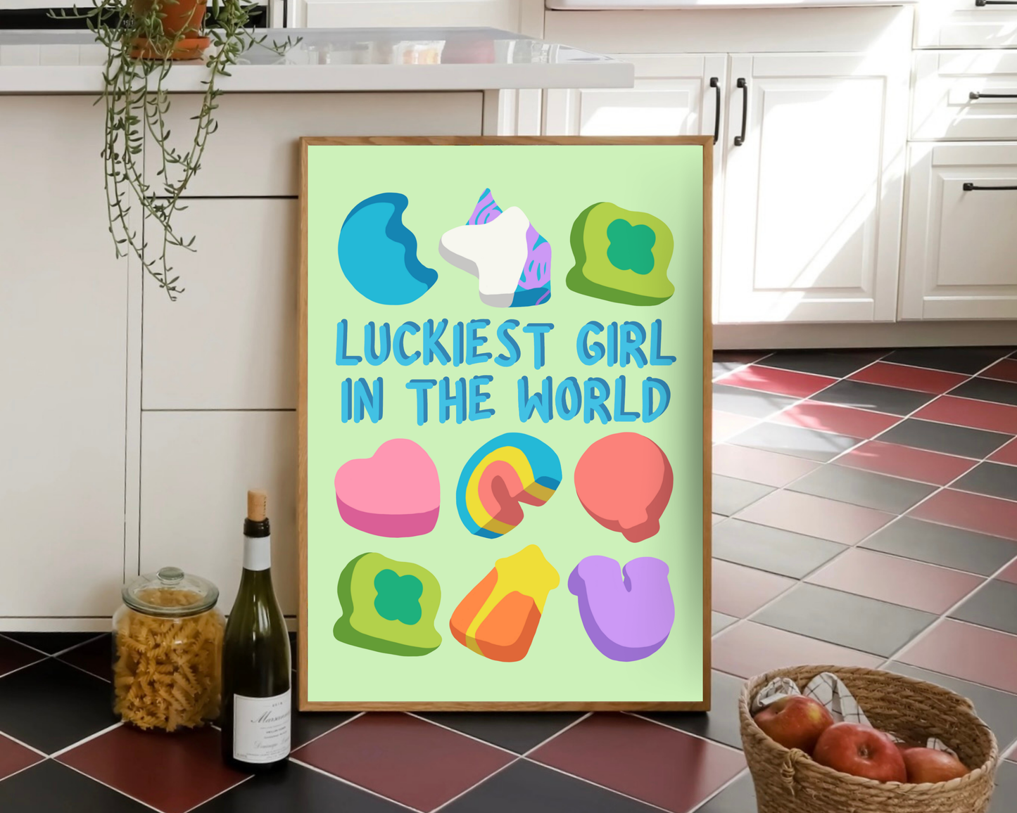 Luckiest Girl In The World Print