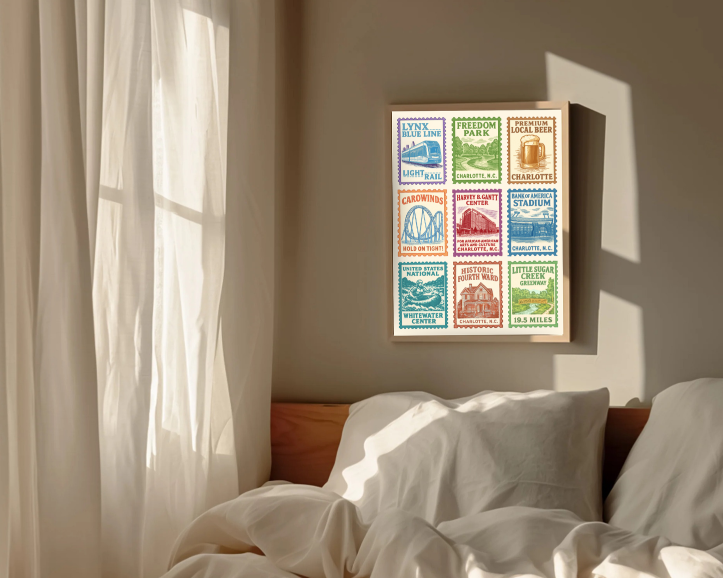 Charlotte Stamps Print