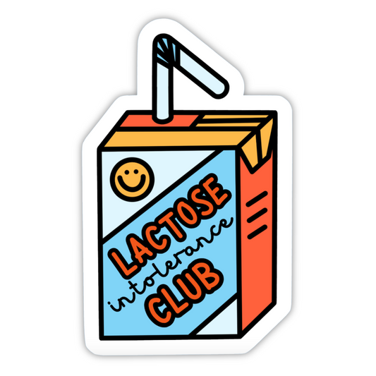 Lactose Intolerance Club Sticker