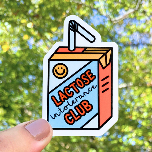 Lactose Intolerance Club Sticker