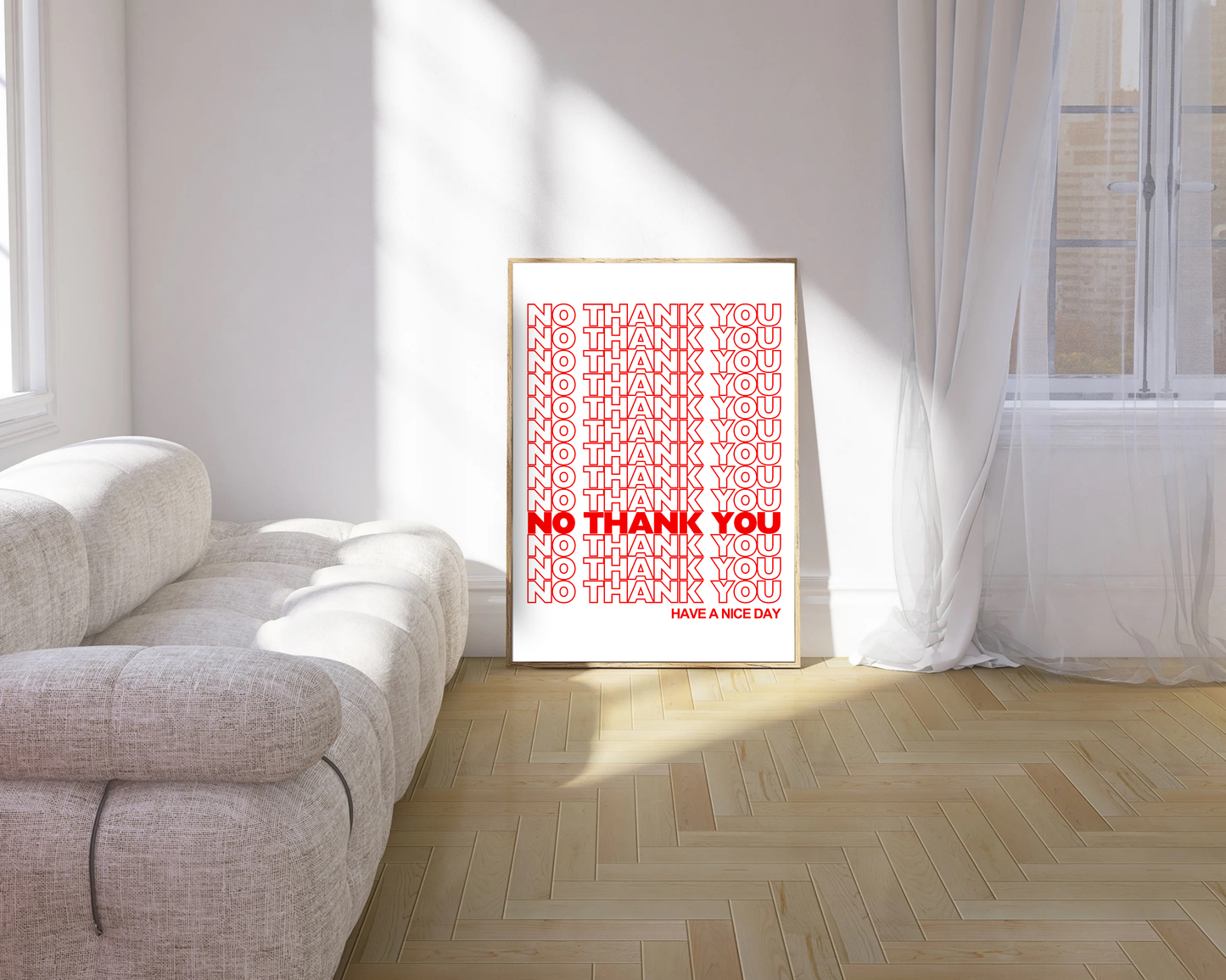 No Thank You Print
