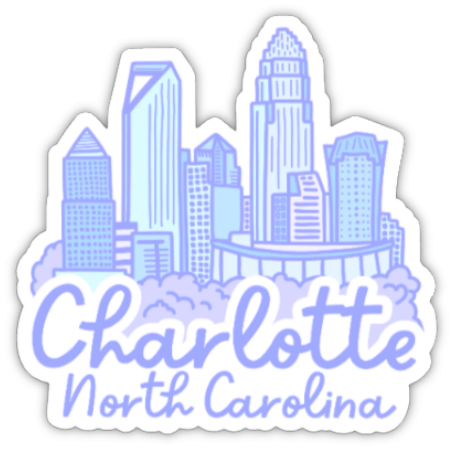 Charlotte Skyline Sticker