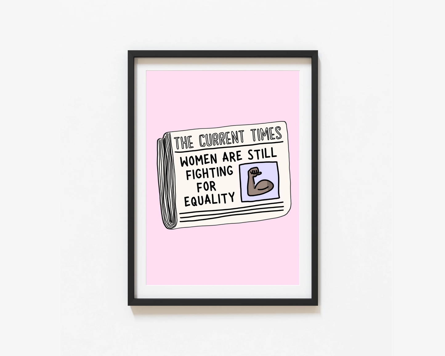 Women's Equality Newspaper Print