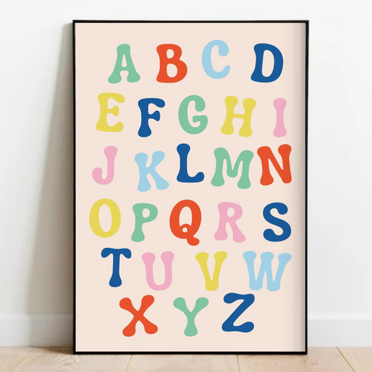 Colorful Alphabet Print