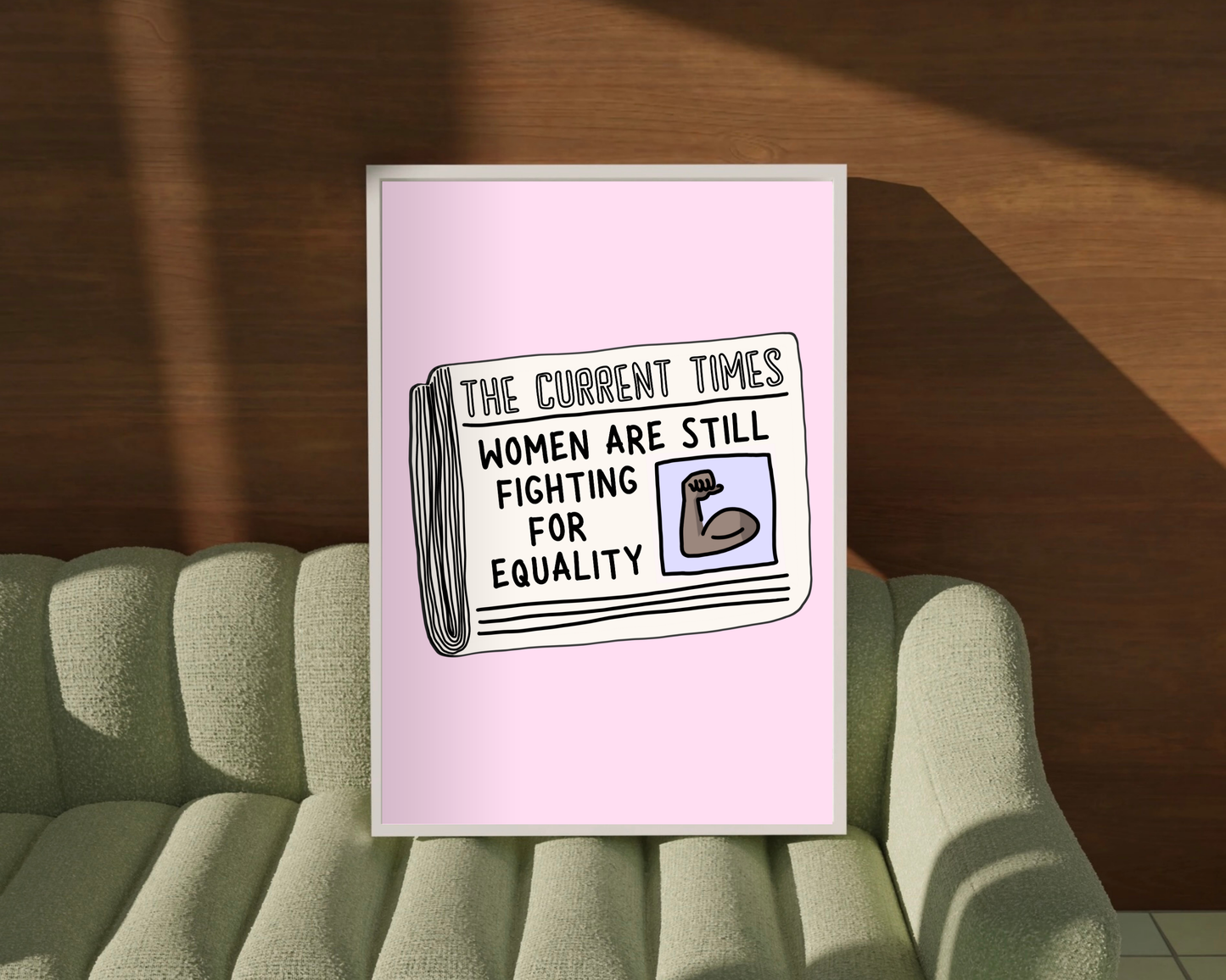 Women's Equality Newspaper Print