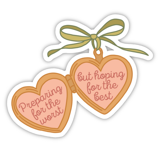 Hoping for the Best Locket Sticker