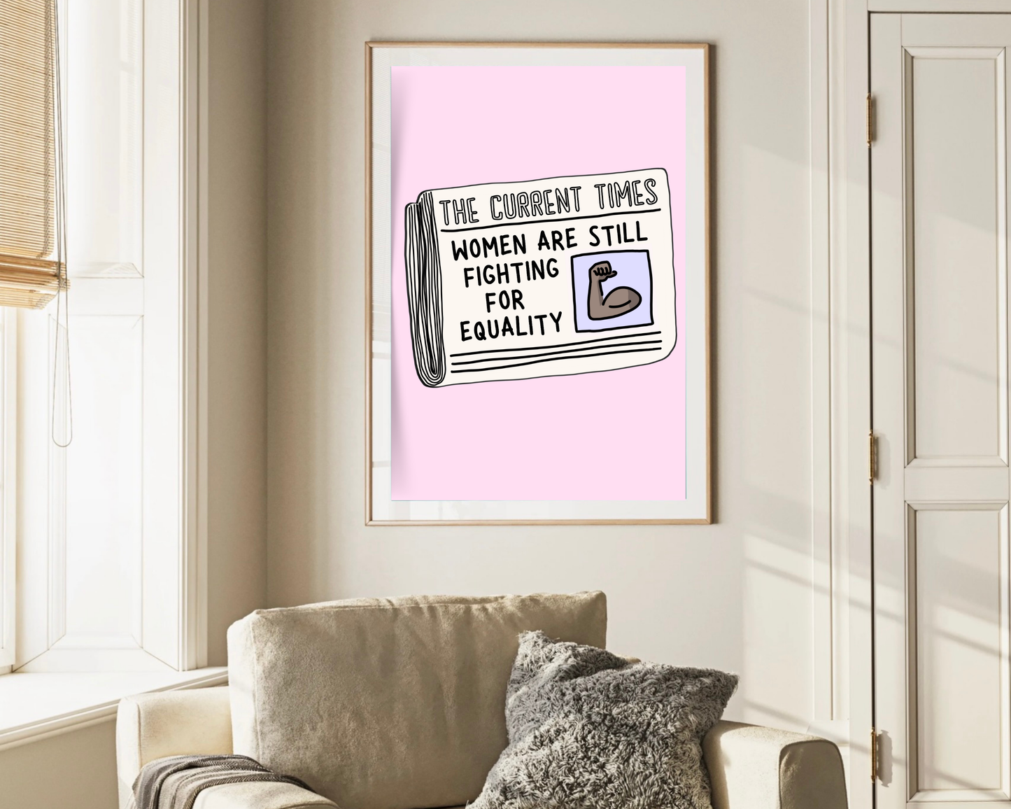 Women's Equality Newspaper Print