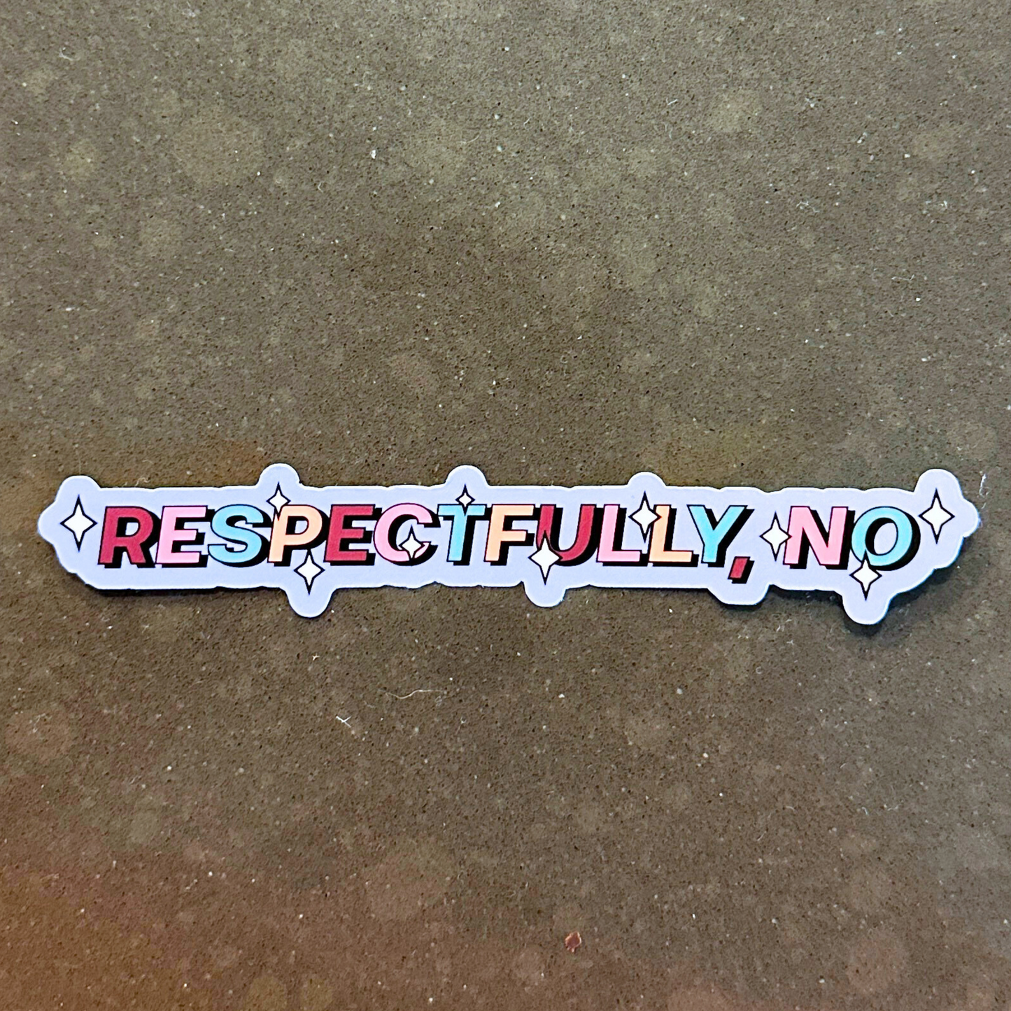 Respectfully No Sticker