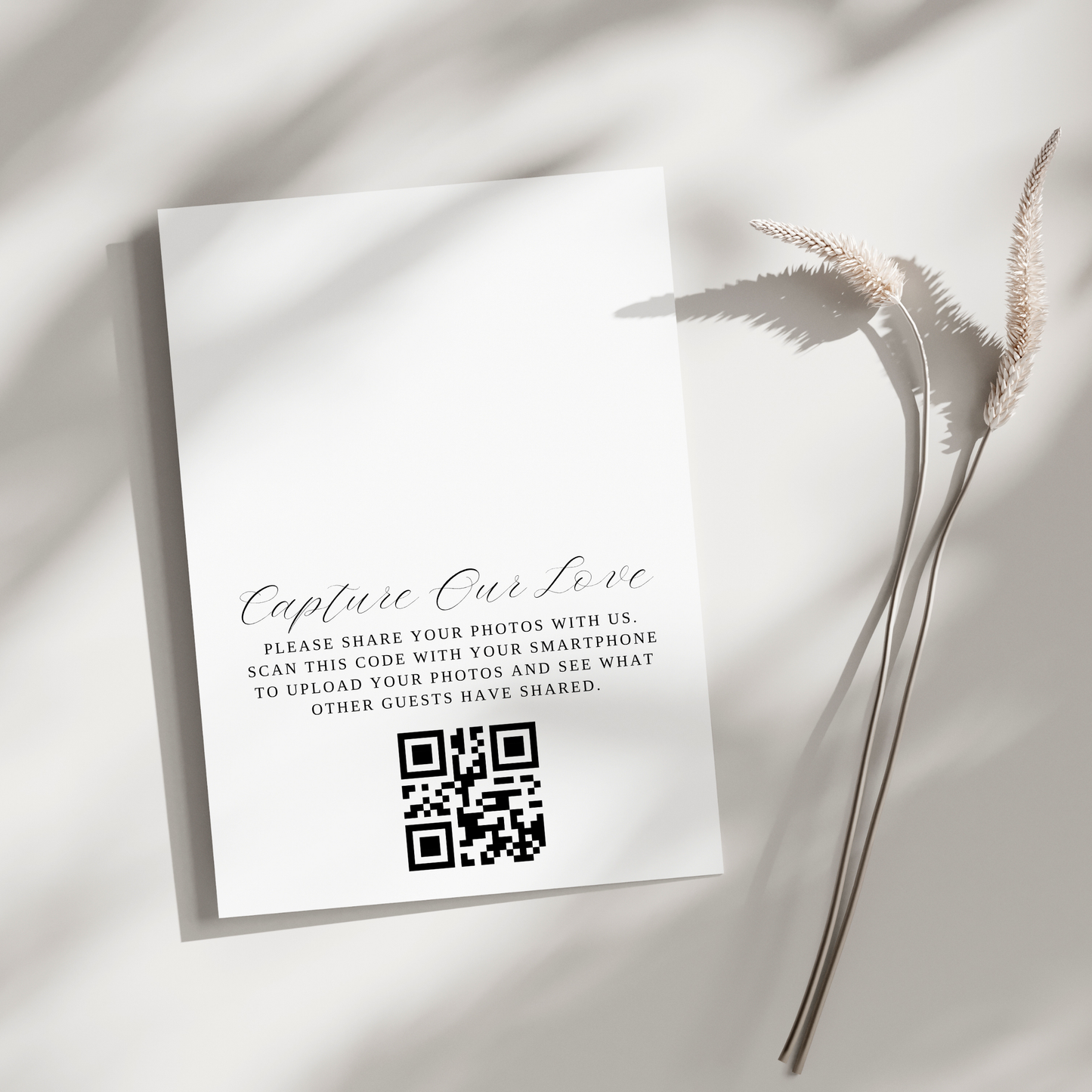 Personalized QR Code Tent Card