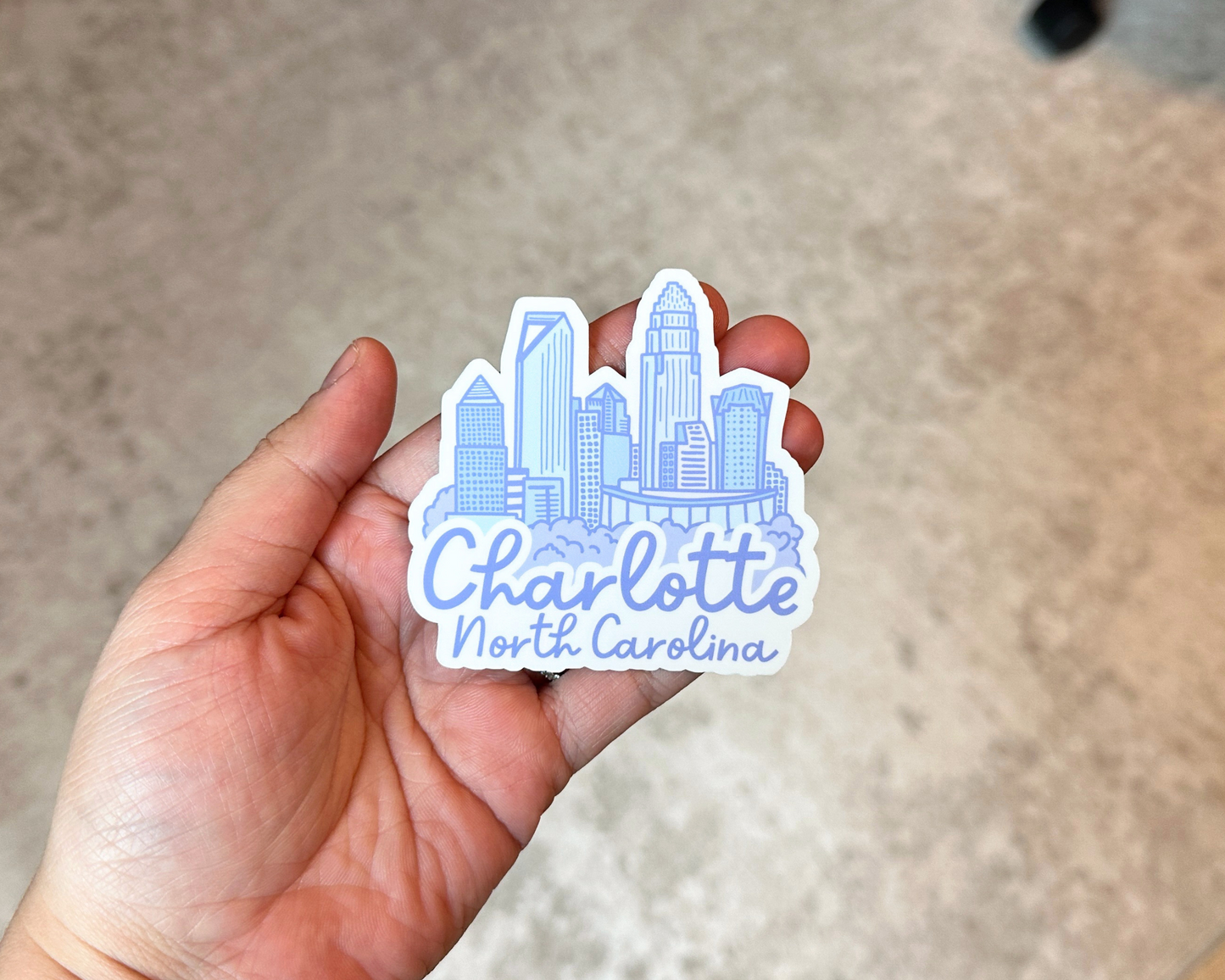 Charlotte Skyline Sticker