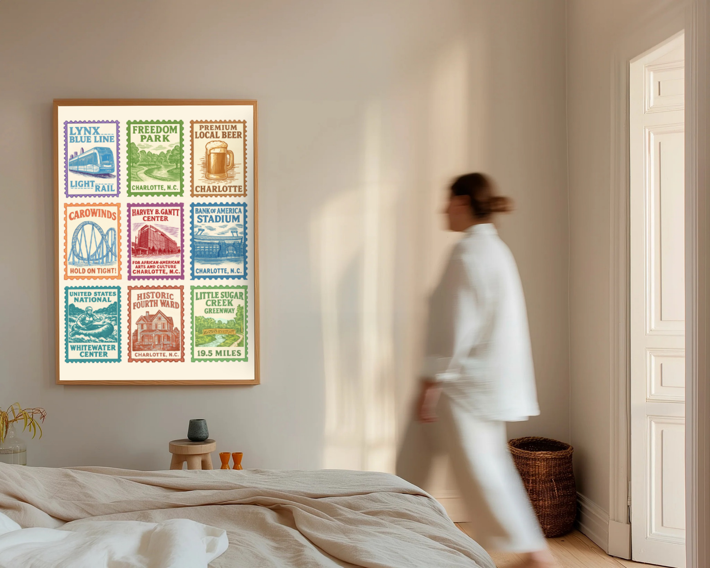 Charlotte Stamps Print