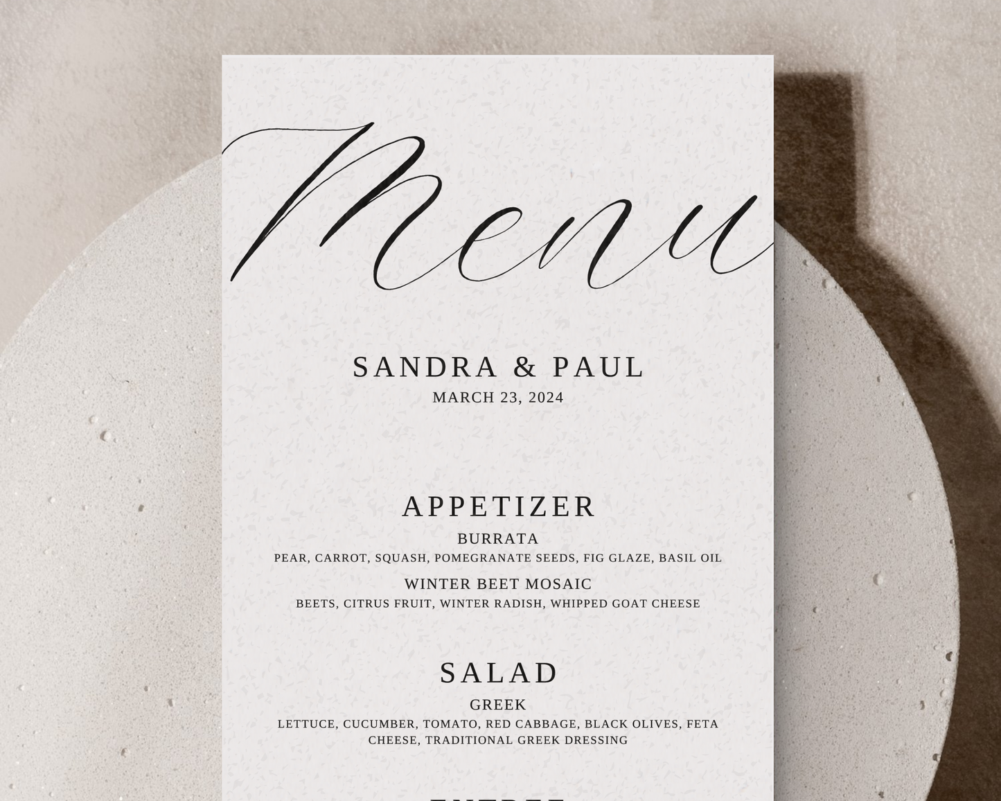 Custom Menu