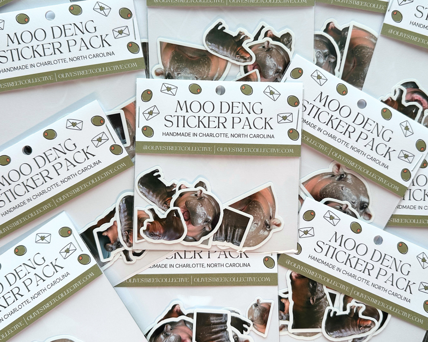 Moo Deng Sticker Pack