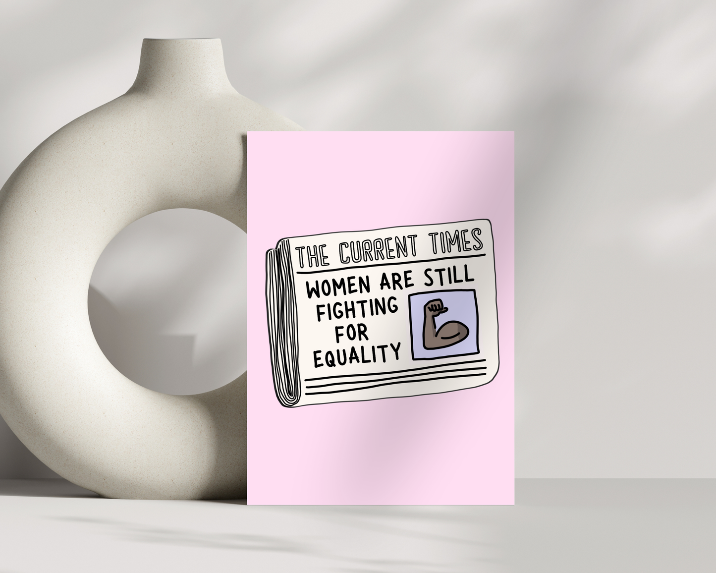 Women's Equality Newspaper Print