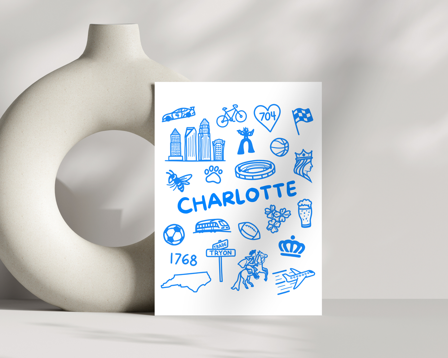 Charlotte Icons Print