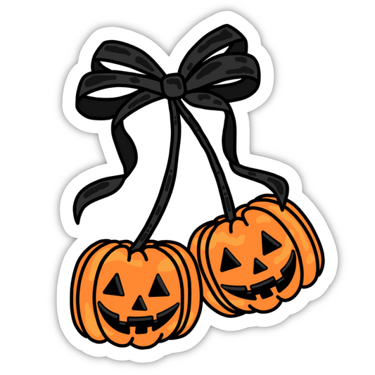 Coquette Pumpkin Sticker