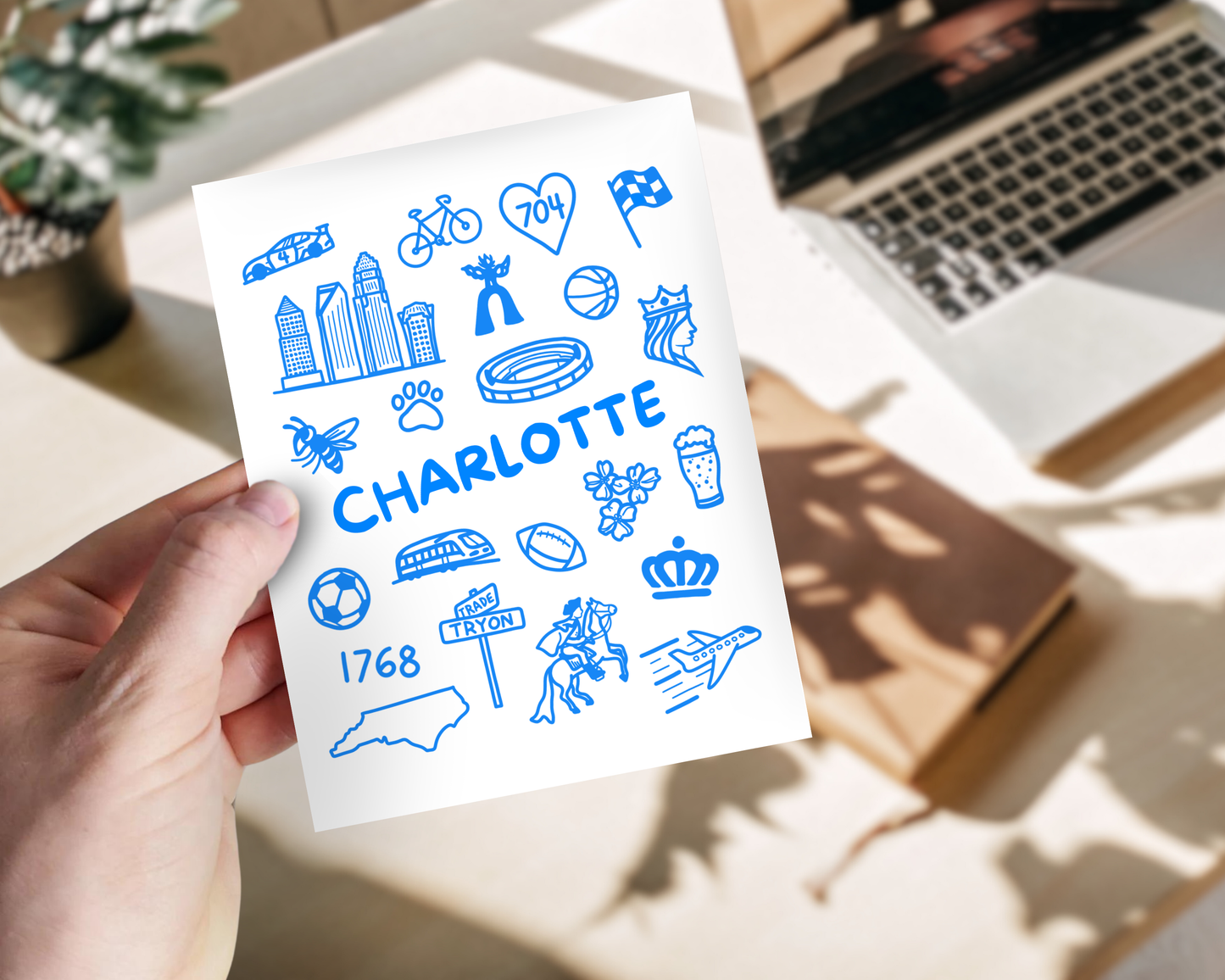 Charlotte Icons Print