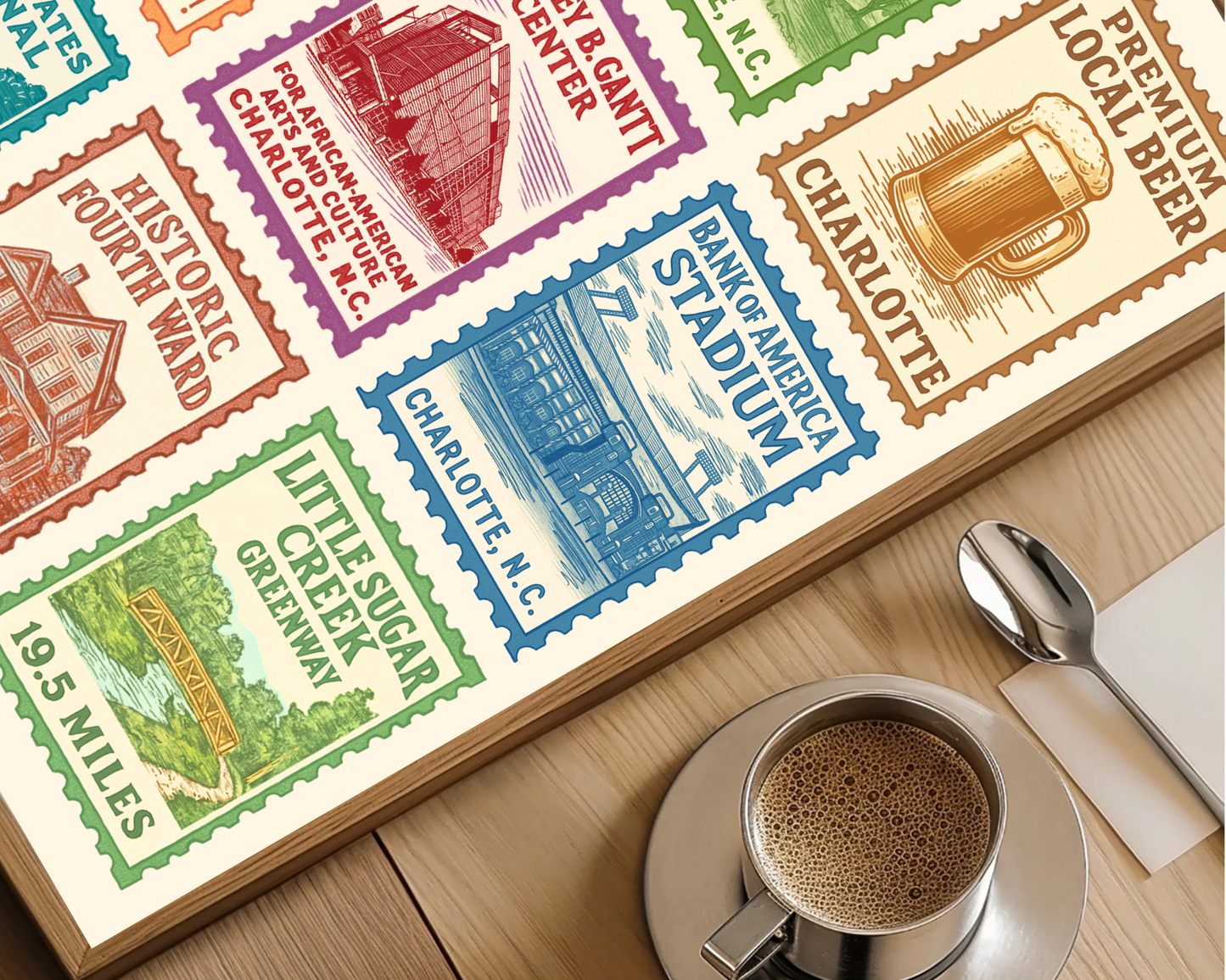 Charlotte Stamps Print