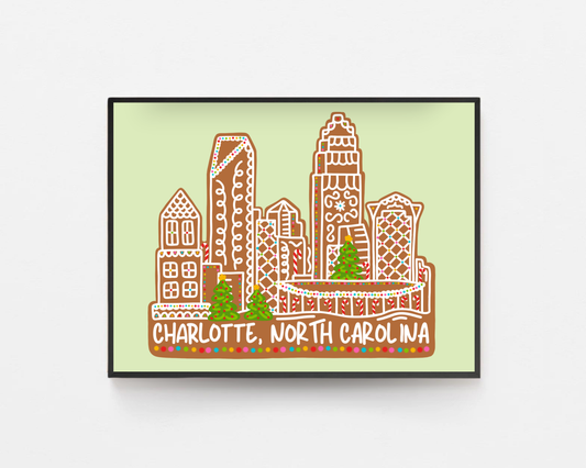 Gingerbread Charlotte Print