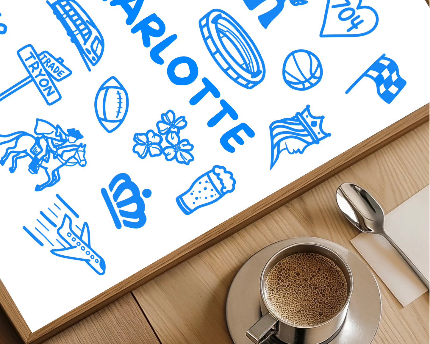 Charlotte Icons Print