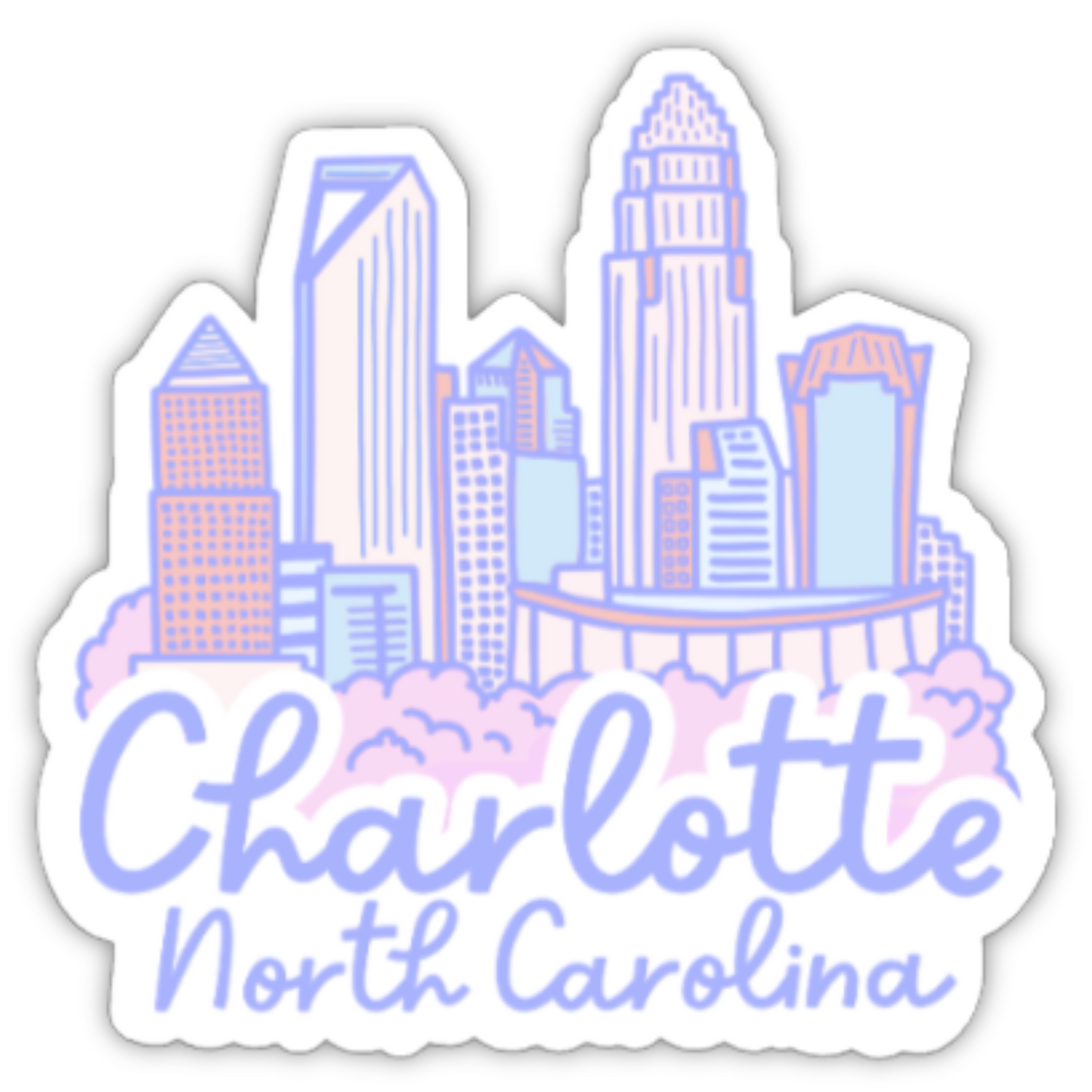 Charlotte Skyline Sticker