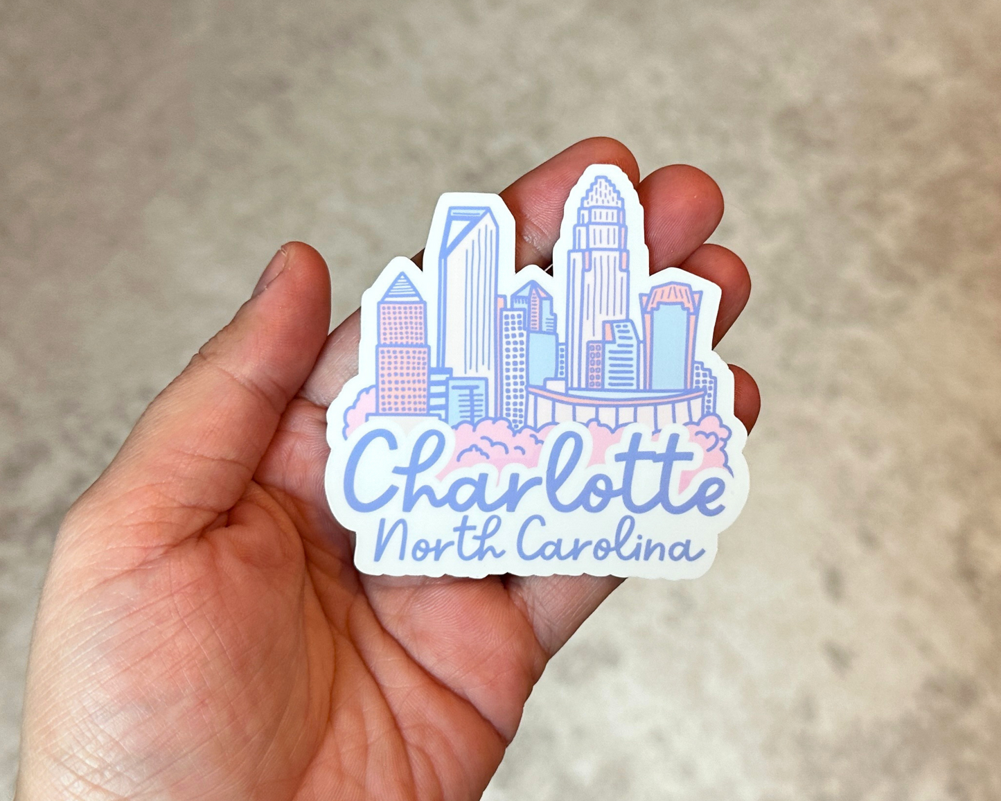 Charlotte Skyline Sticker
