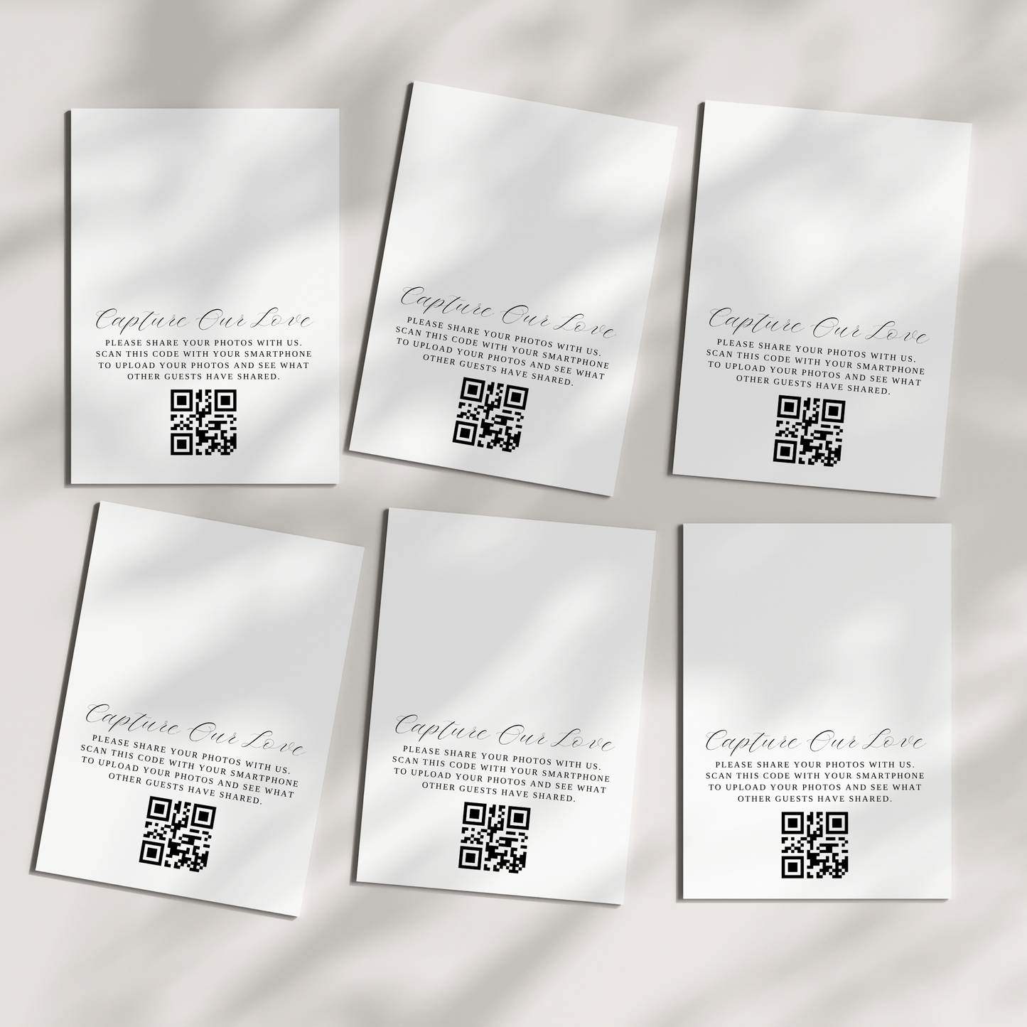 Personalized QR Code Tent Card
