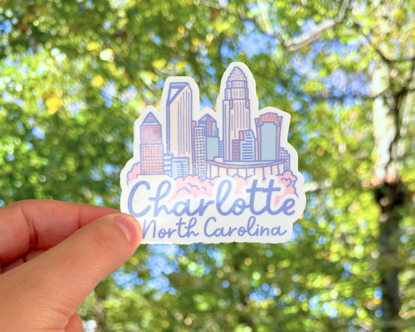 Charlotte Skyline Sticker