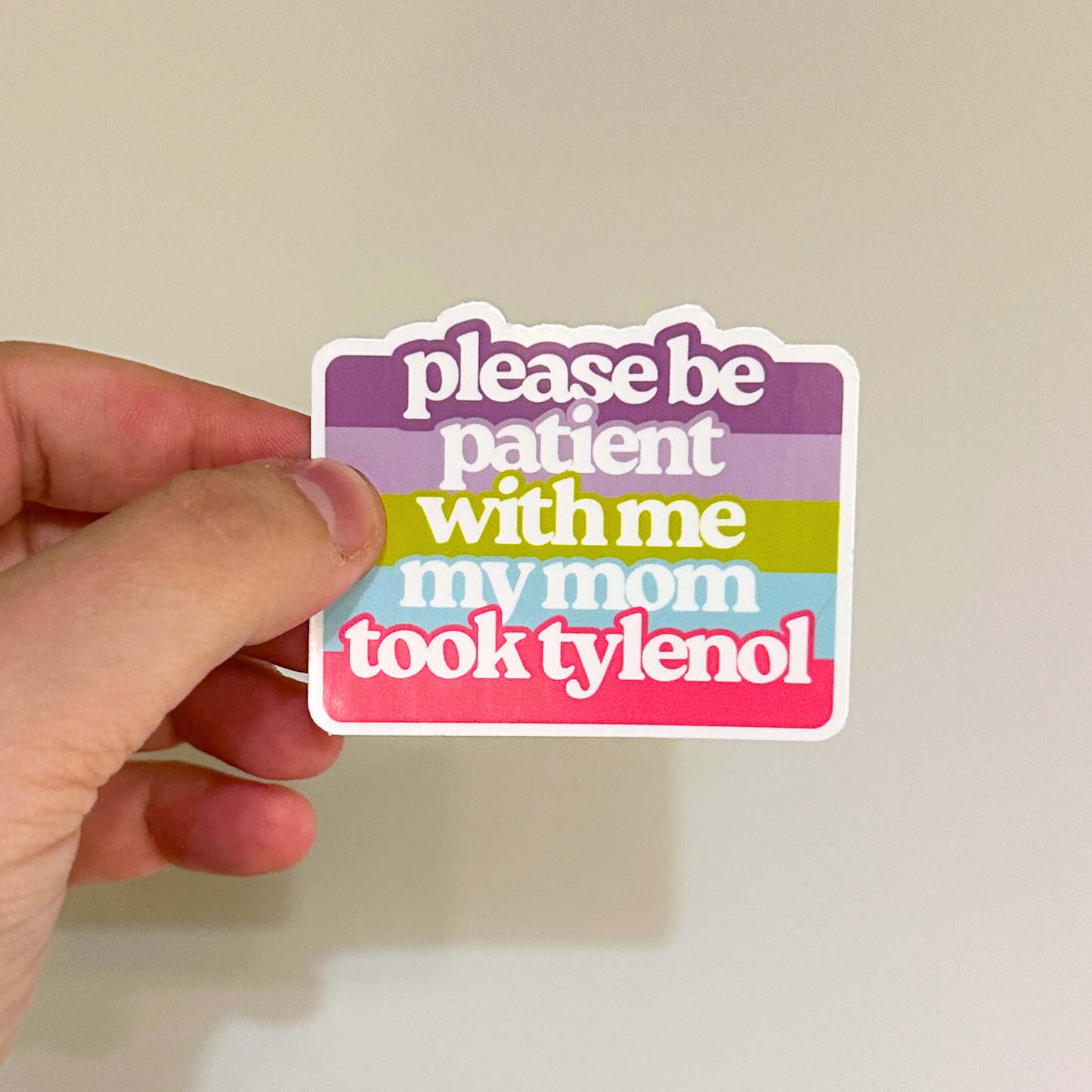 Tylenol Sticker