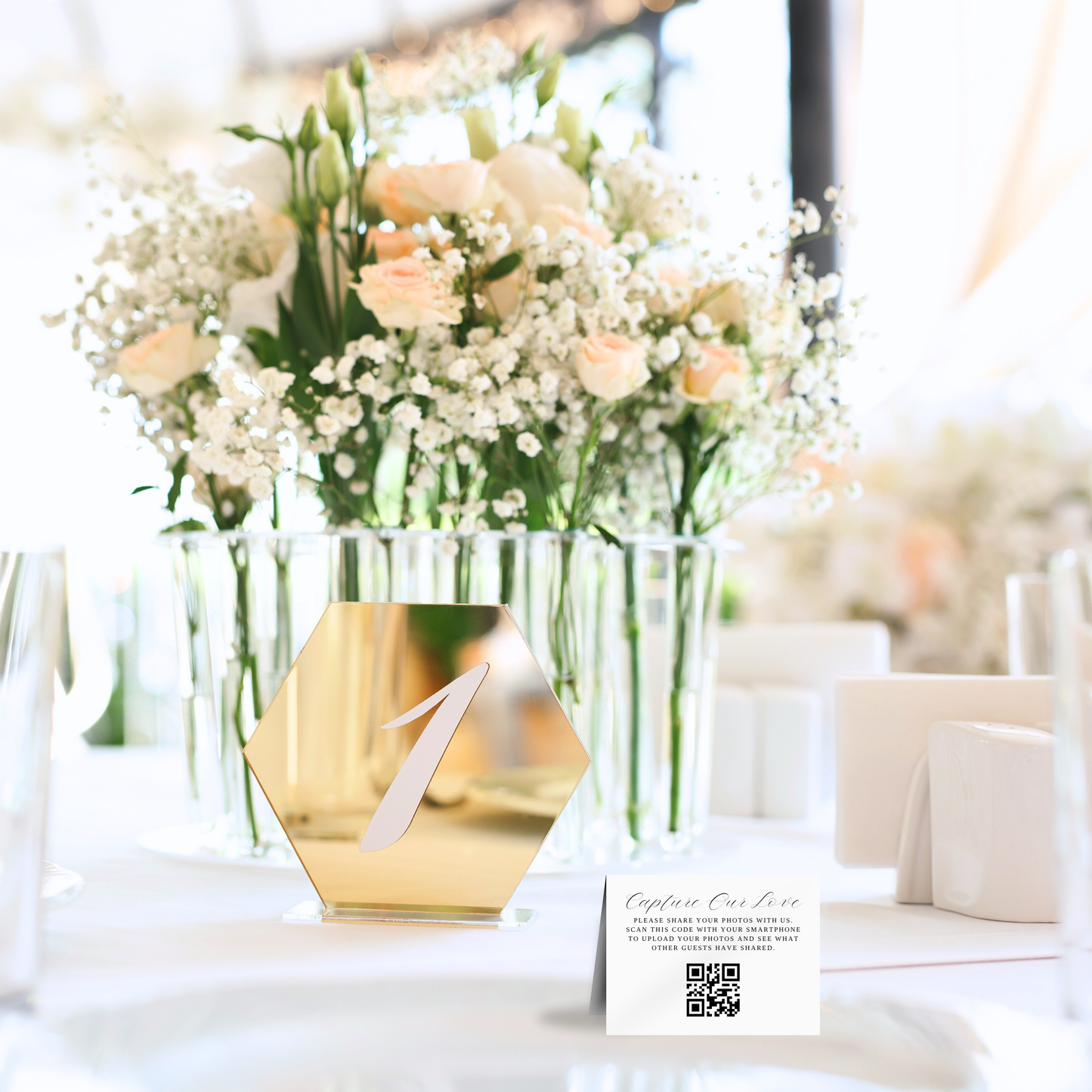 Personalized QR Code Tent Card