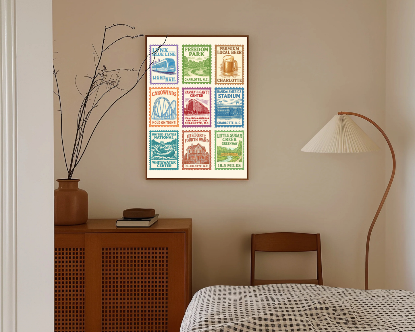 Charlotte Stamps Print