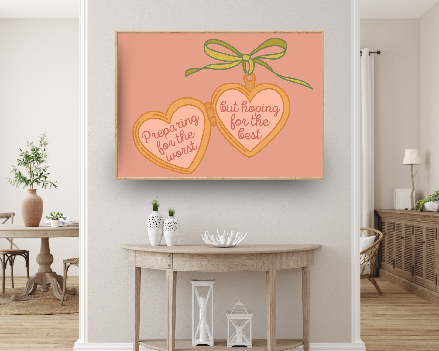 Hoping For The Best Locket Print