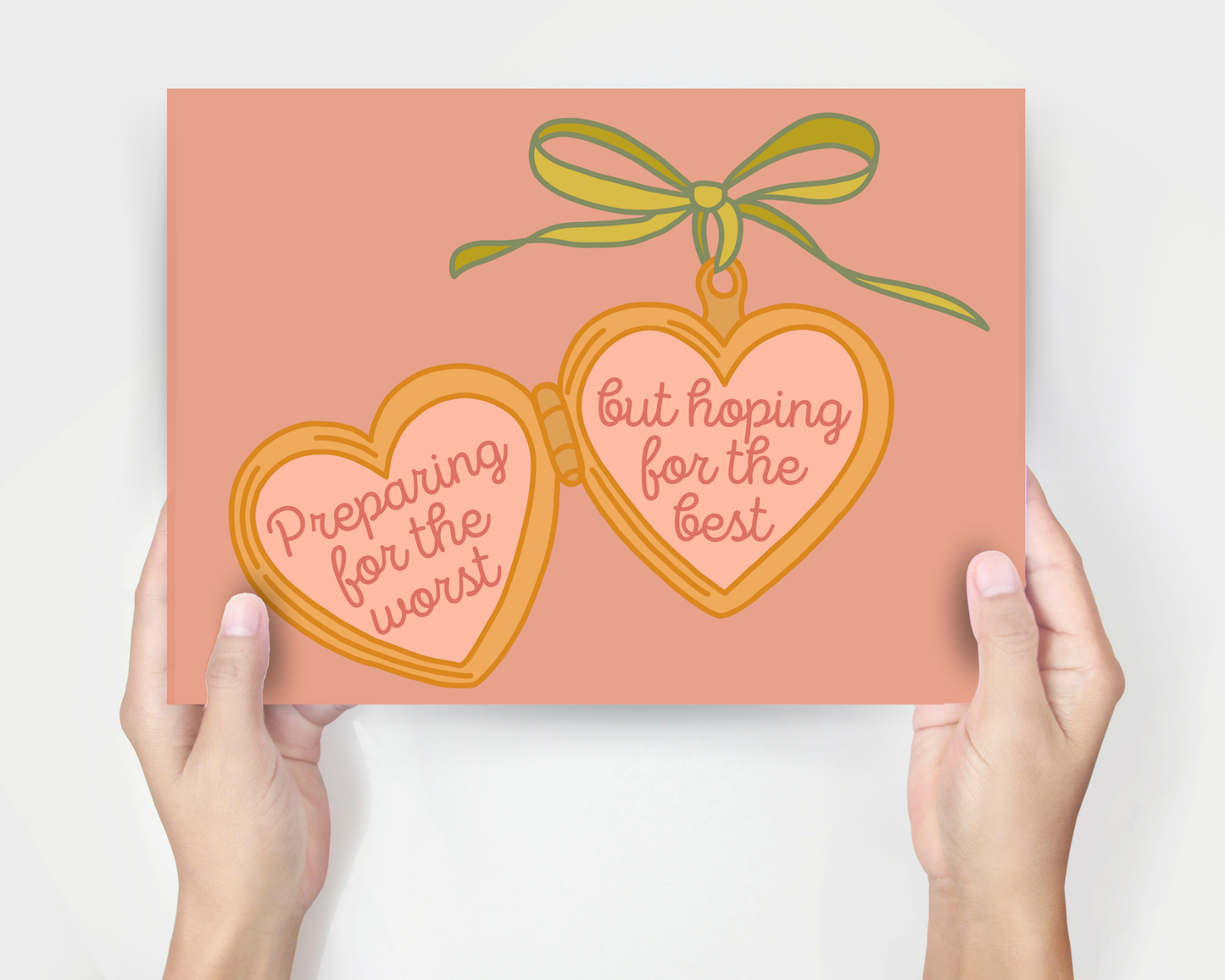 Hoping For The Best Locket Print