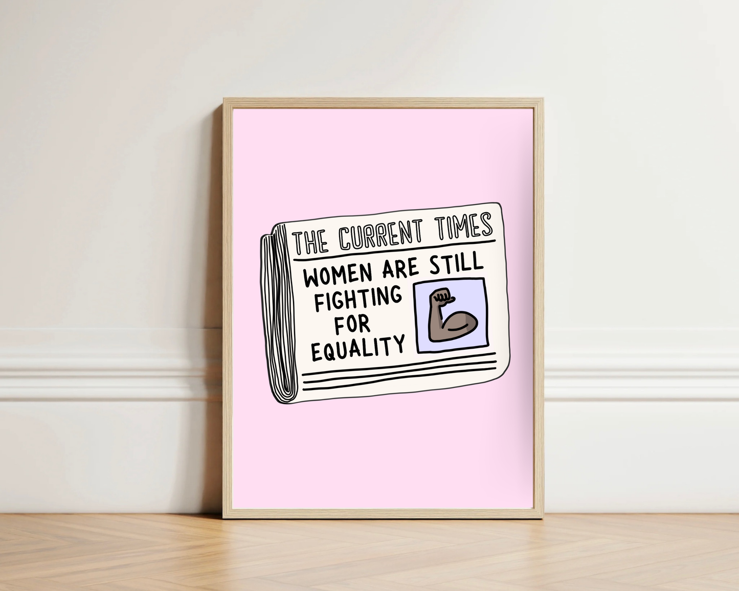 Women's Equality Newspaper Print