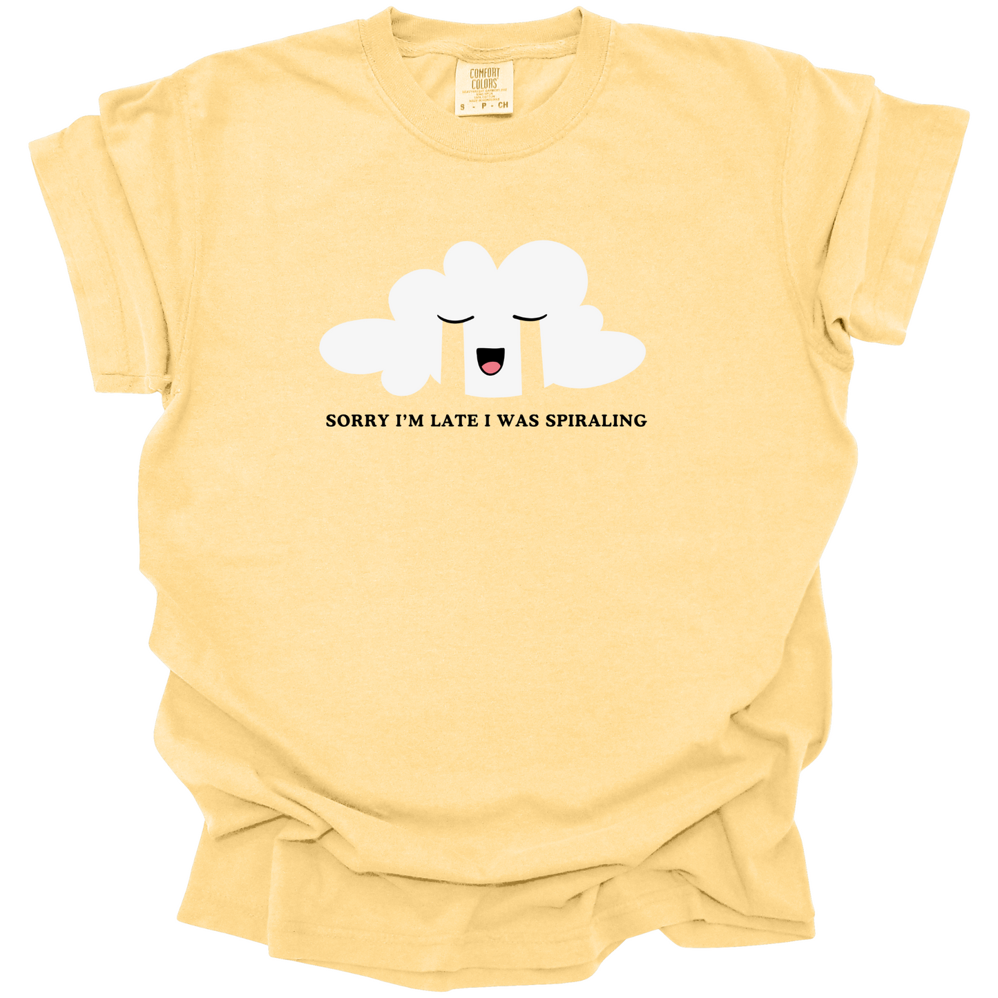Sorry I'm Late I Was Spiraling Tee
