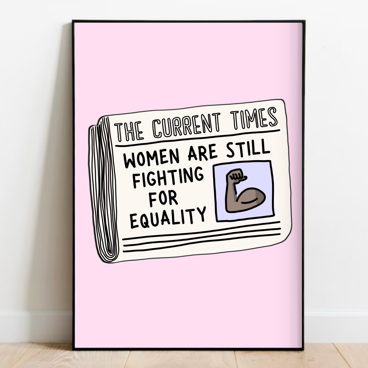 Women's Equality Newspaper Print