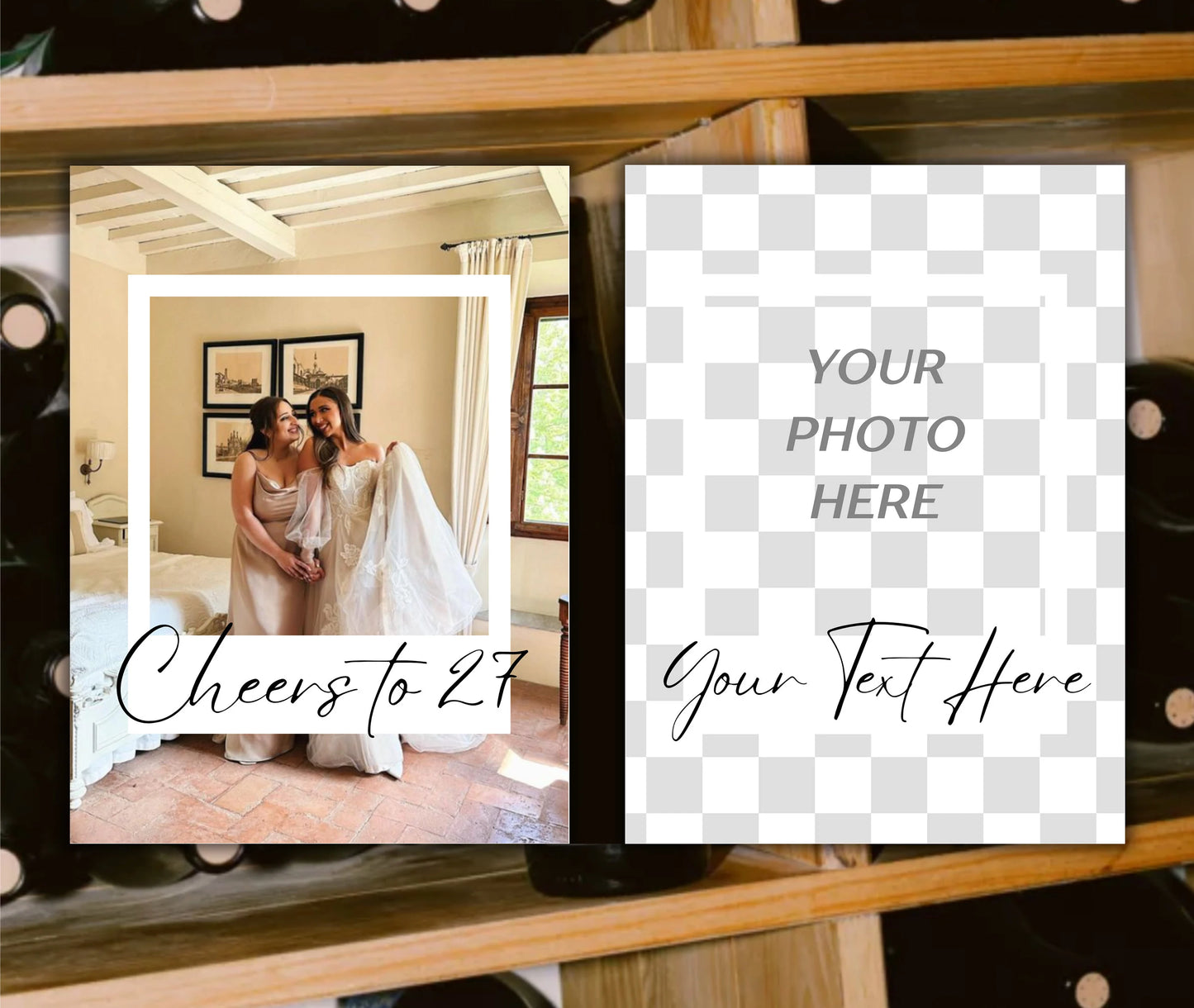 Custom Polaroid Photo Label