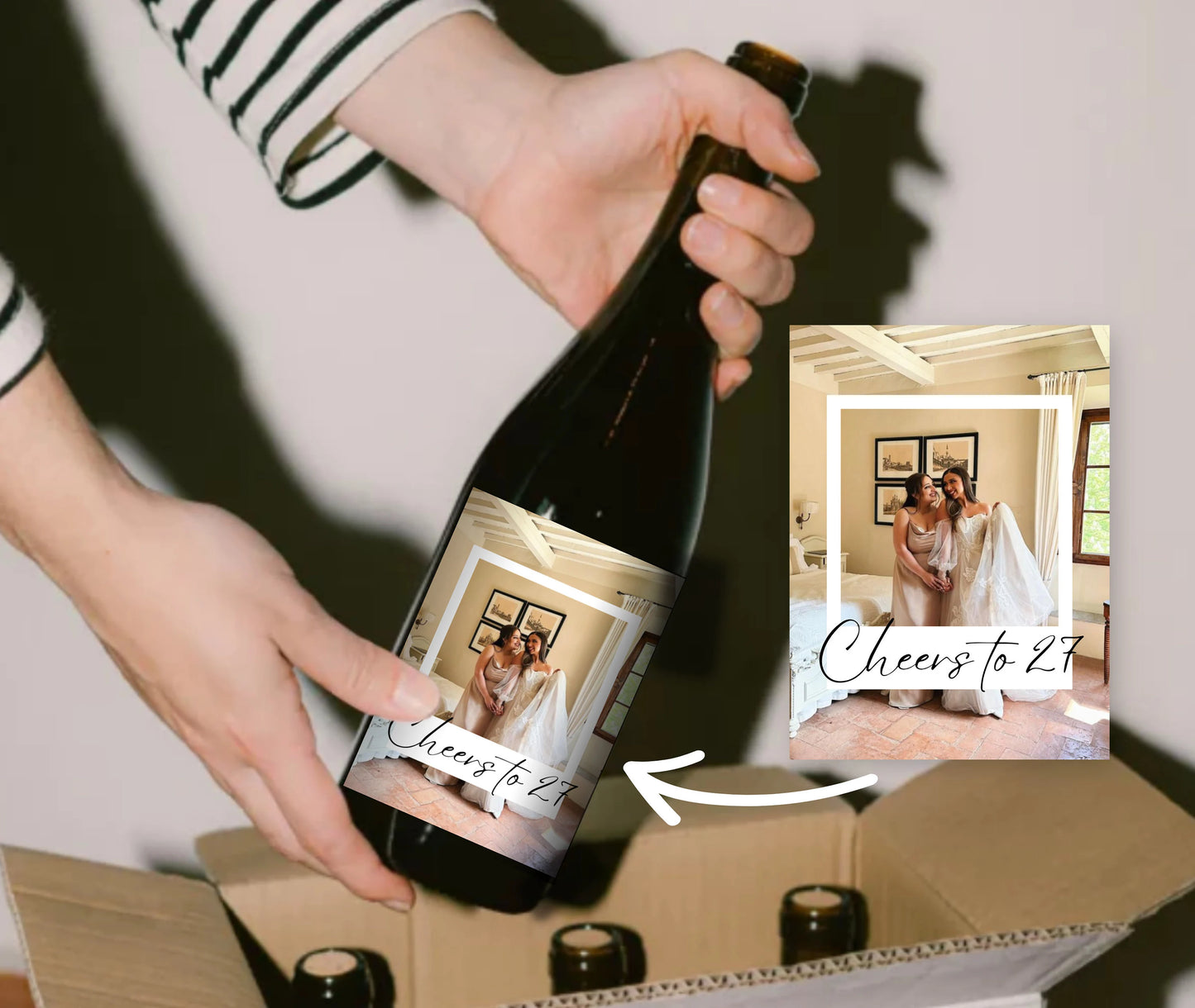 Custom Polaroid Photo Label
