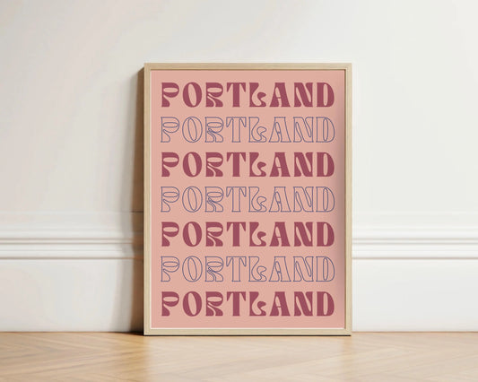 Portland Oregon Print