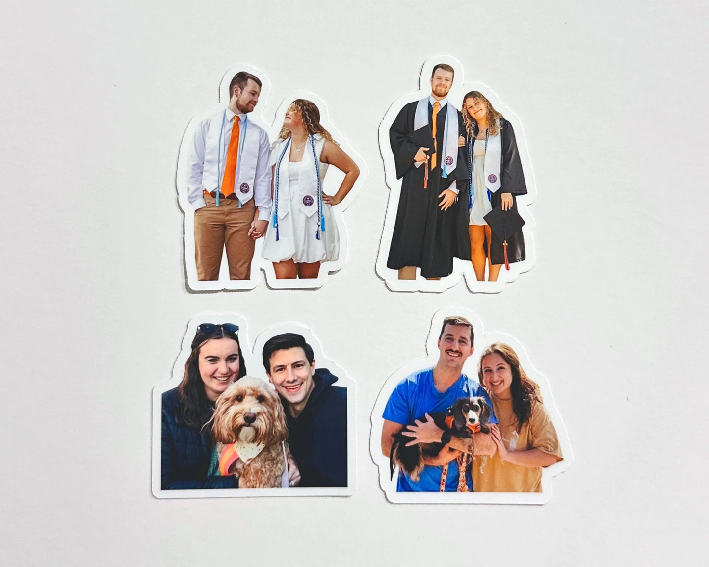 Custom Couple Photo Stickers
