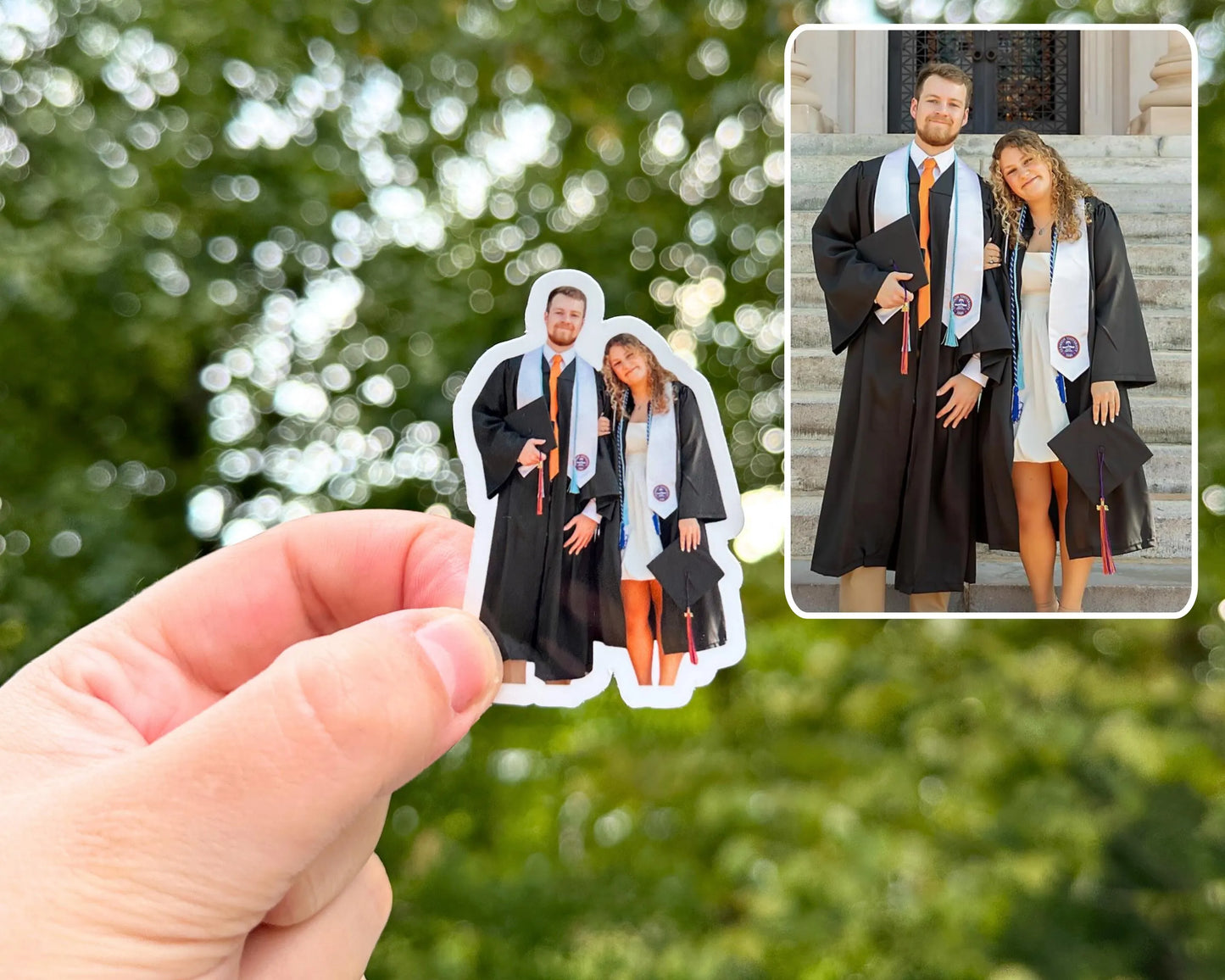 Custom Couple Photo Stickers