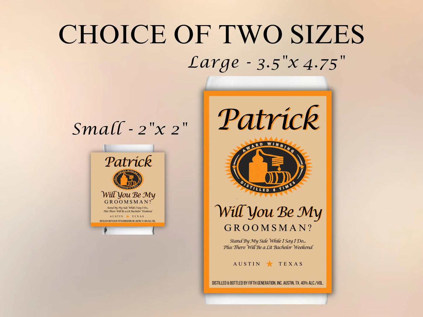 Custom Tito's Label