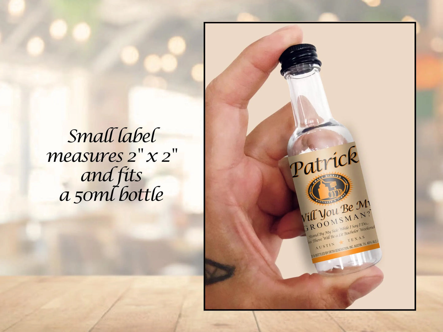 Custom Tito's Label